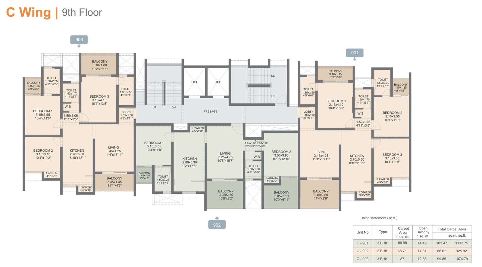 Rohan-VITI-C-Wing-9-th-Floor